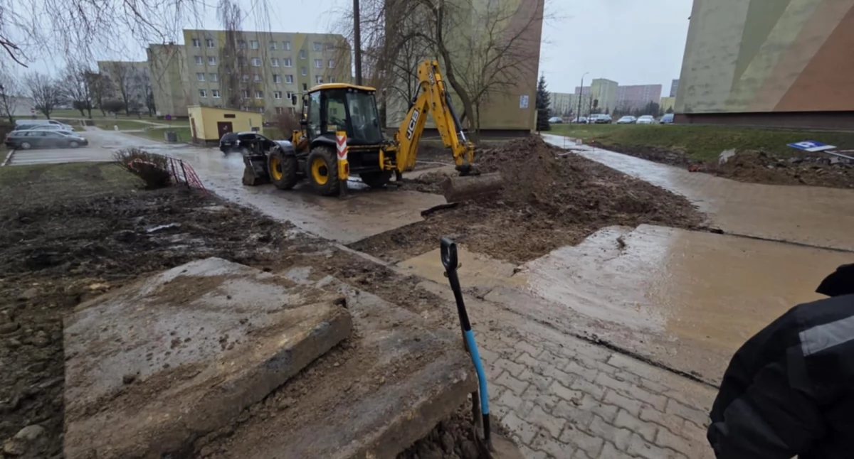 Interwencje, Ciepłownia spieszy robotą Skałka - zdjęcie, fotografia