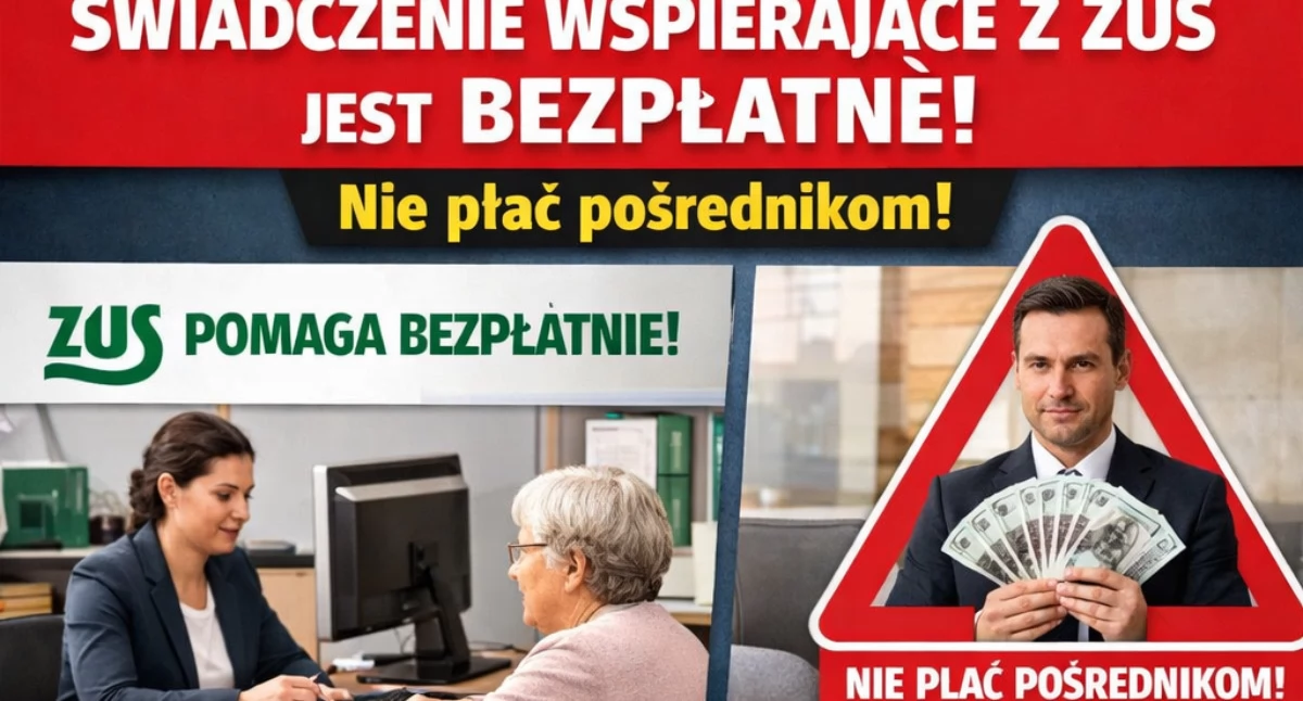US - ZUS, płać pośrednikom świadczenie wspierające pomaga bezpłatnie - zdjęcie, fotografia