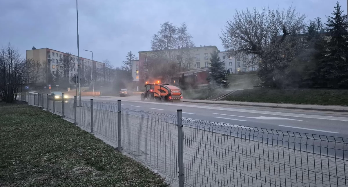 Wczorajsze porządki przy Al. Armii Karjowej w Starachowicach