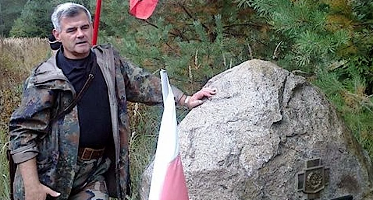 Szczepan Mróz na polanie Barwinek w pobliżu Wykusu. Zdjęcie: Andrzej Wąchocki