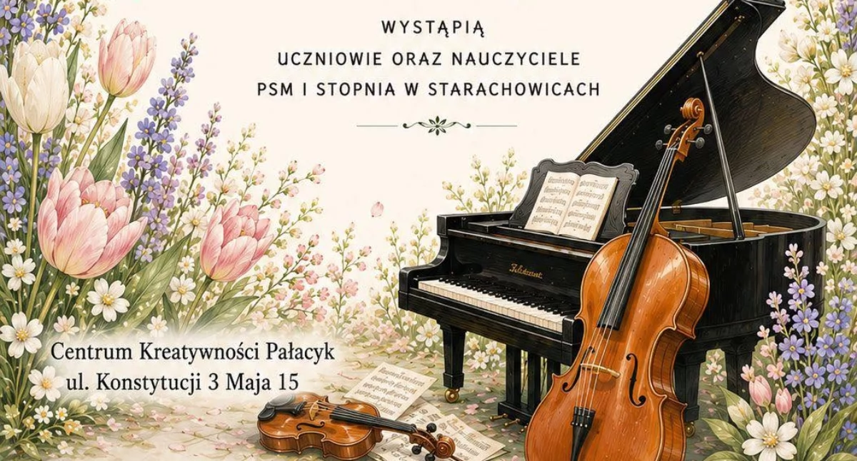 Wydarzenia, wiosennym nastroju Koncert Pałacyku - zdjęcie, fotografia