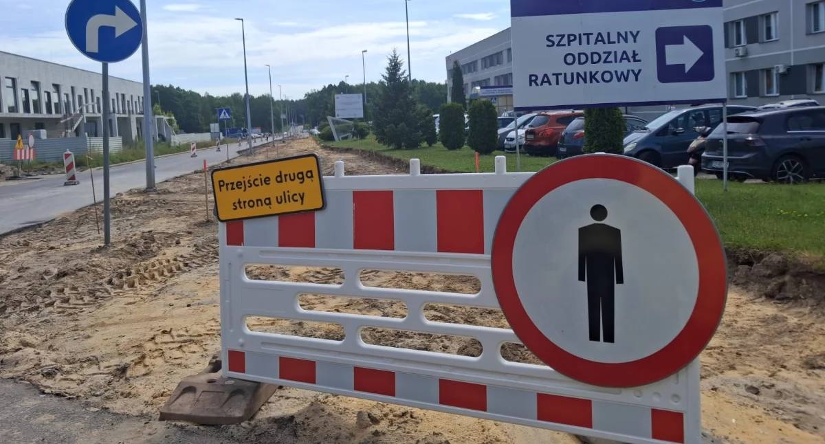 Inwestycje, Batalionów Chłopskich zamknięta robota miejscu - zdjęcie, fotografia