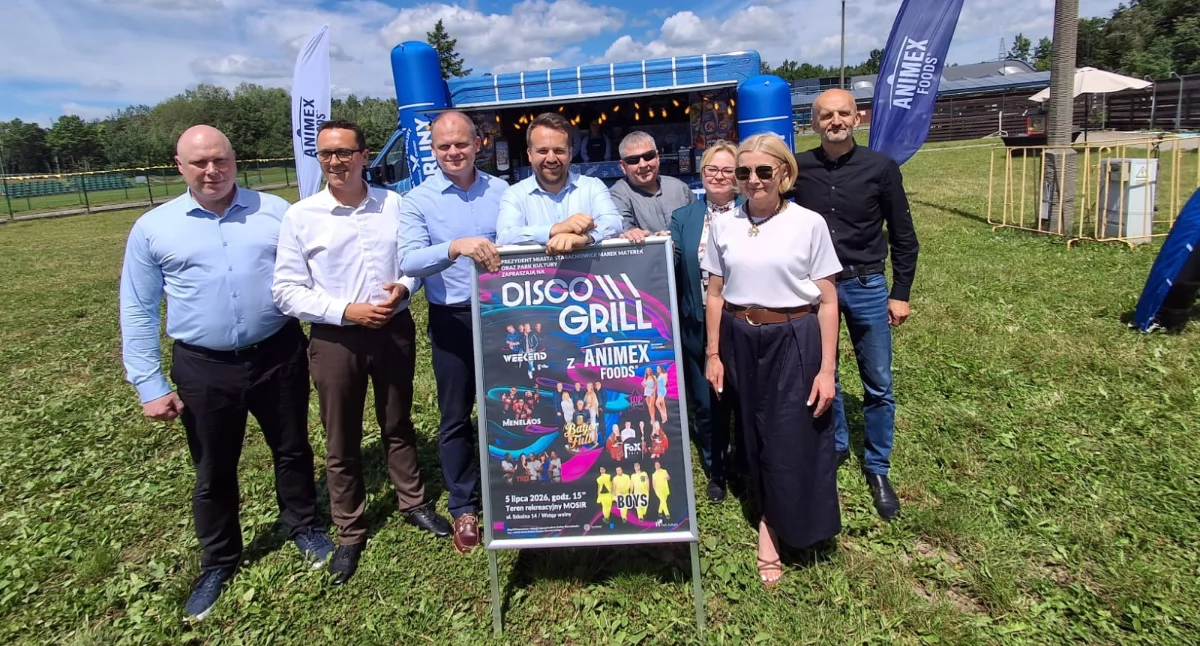 Wydarzenia, Disco Grill Animex Foods terenach MOSiR Starachowicach - zdjęcie, fotografia