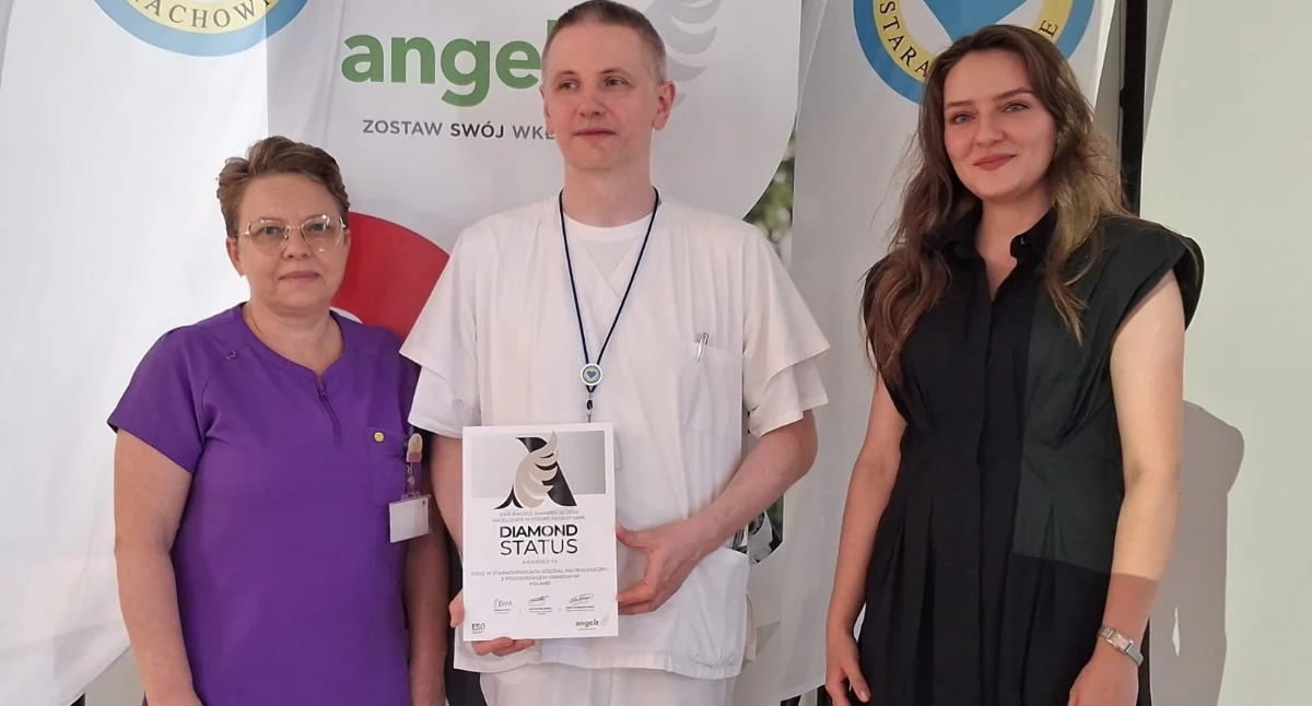 Zdrowie, Starachowicki szpital sięgnął Diamentowy Status Angels Awards najwyższe wyróżnienie leczeniu udaru - zdjęcie, fotografia