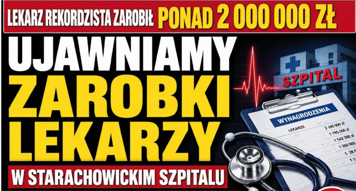 Zdrowie, Ujawniamy zarobki starachowickim szpitalu! Lekarz rekordzista zarobił ponad - zdjęcie, fotografia