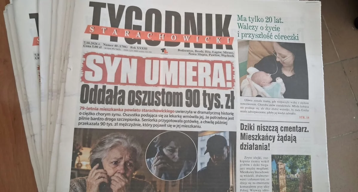 Komunikaty i ogłoszenia, Tygodnik Starachowicki spieszy nowym wydaniem - zdjęcie, fotografia