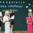 Od lewej: wicedyrektror SSP i SLO Beata Nowak, dyrektor SSP i SLO Bożena Jaskros, na...