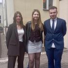 Martyna, Wiktoria i Patryk z I LO
