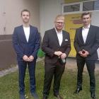 Wiktor, Mateusz i Maciej z II LO