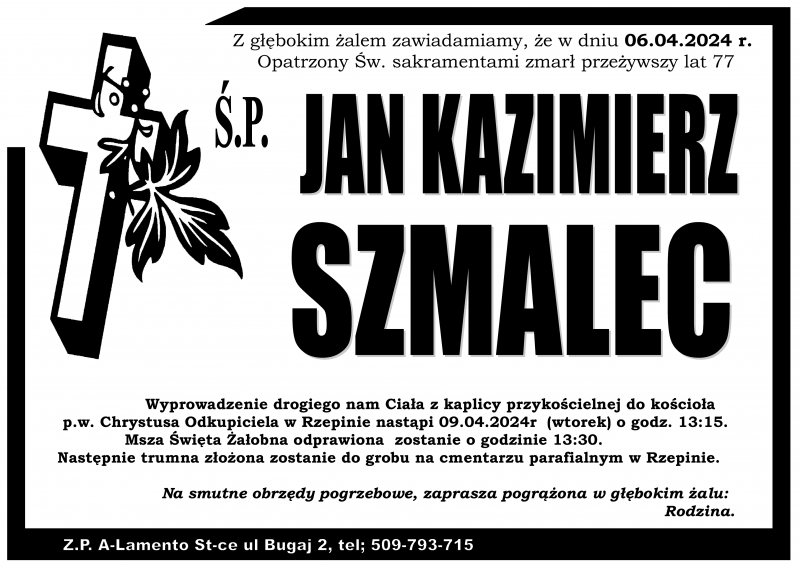 Jan Kazimierz  Szmalec