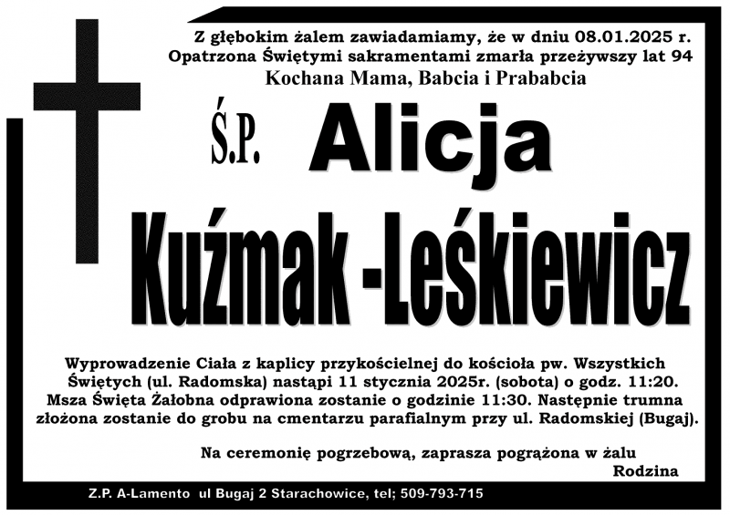 Alicja  Kuźmak-Leśkiewicz