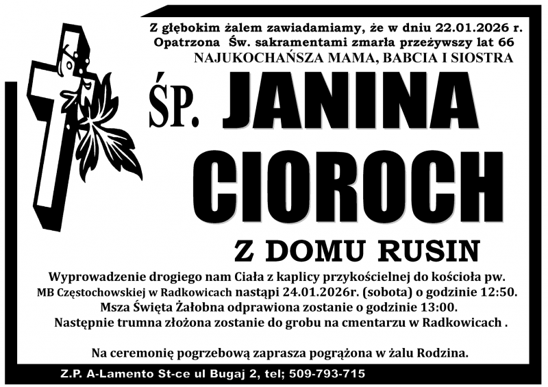 Janina  Cioroch z d. Rusin