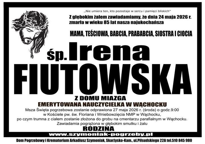 Irena Fiutowska z d. Miazga