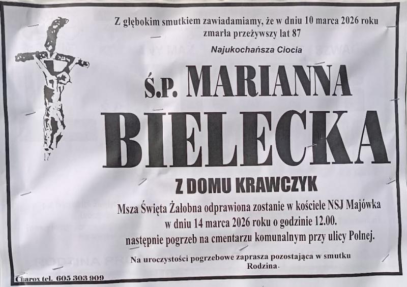 Marianna  Bielecka z d. Krawczyk