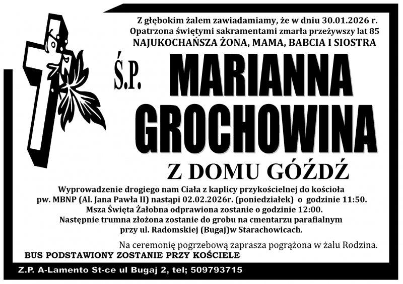 Marianna  Grochowina z d. Góźdź