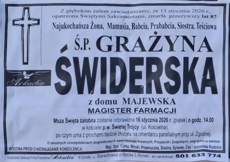 Grażyna  Świderska z d. Majewska