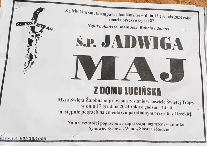 Jadwiga  Maj z d. Lucińska