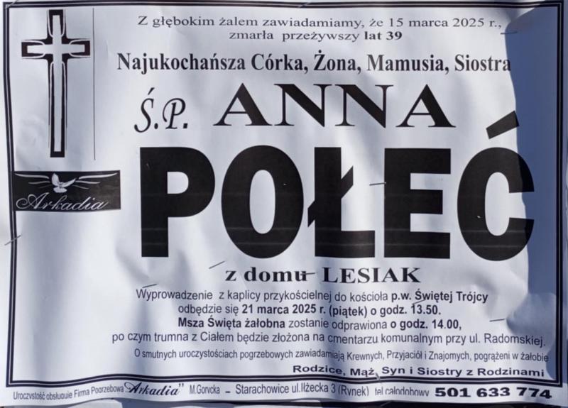 Anna  Połeć z d. Lesiak