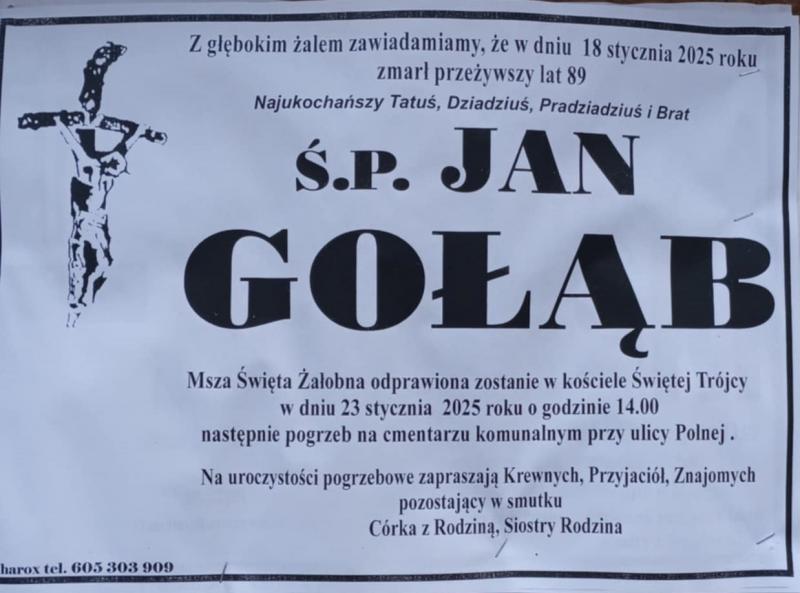 Jan  Gołąb