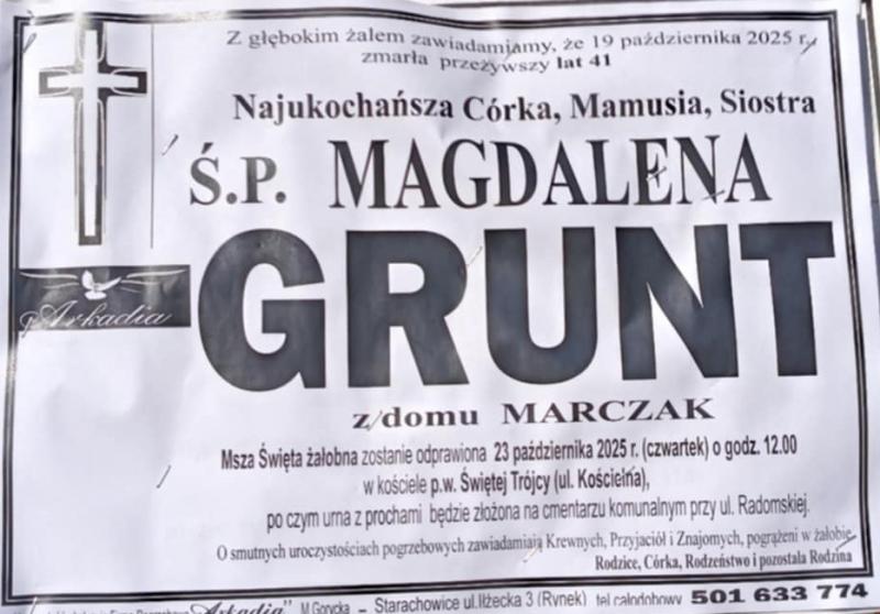 Magdalena  Grunt z d. Marczak