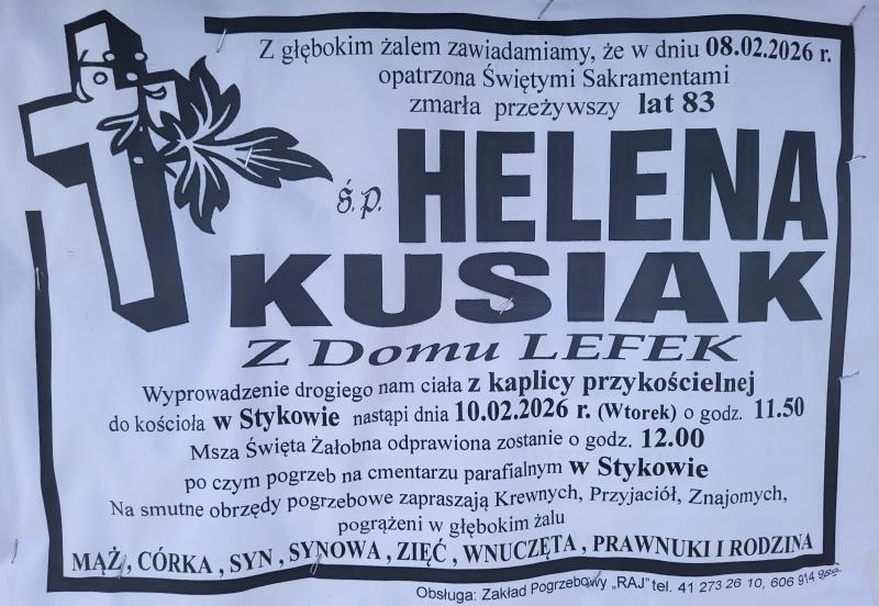 Helena  Kusiak z d. Lefek
