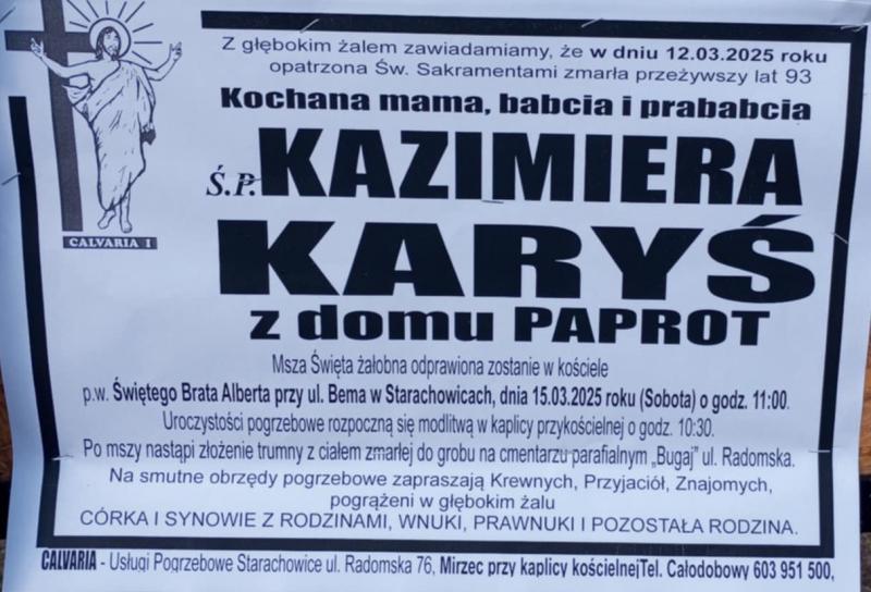 Kazimiera  Karyś z d. Paprot