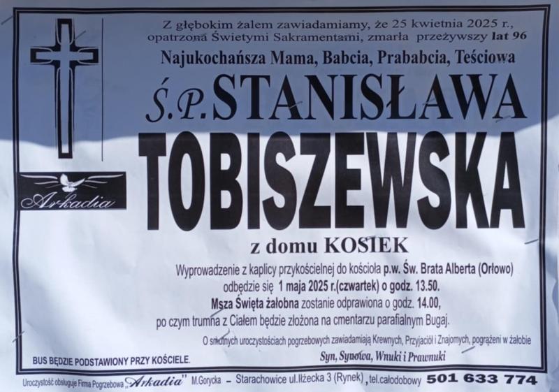 Stanisława  Tobiszewska z d. Kosiek