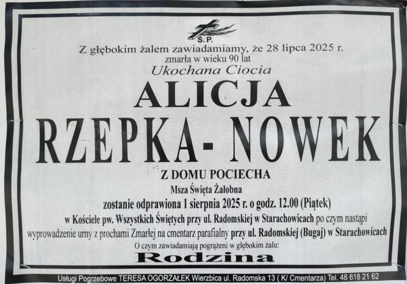 Alicja  Rzepka-Nowek z d. Pociecha 