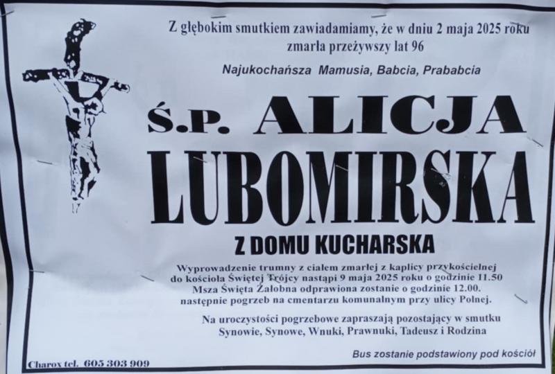 Alicja  Lubomirska z d. Kucharska