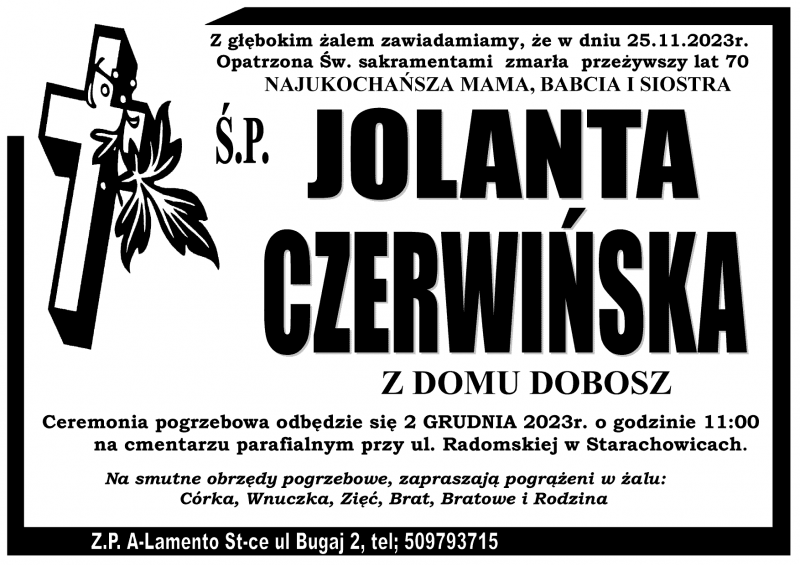 Jolanta  Czerwińska z d. Dobosz