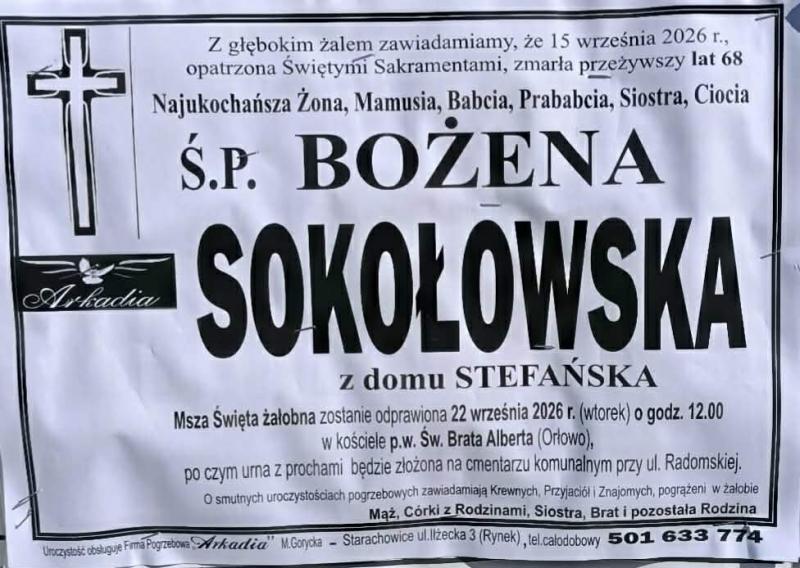 Bożena  Sokołowska z d. Stefańska