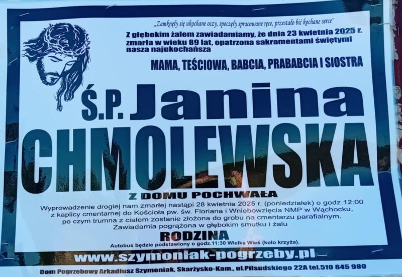 Janina  Chmolewska z d. Pochwała