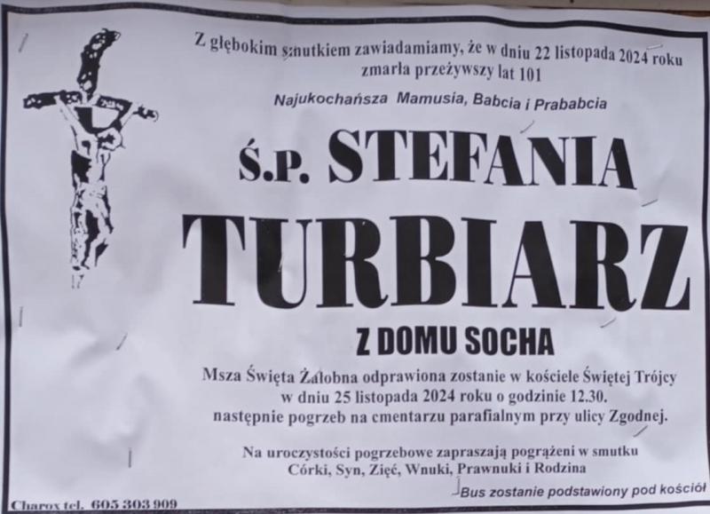 Stefania  Turbiarz z d. Socha