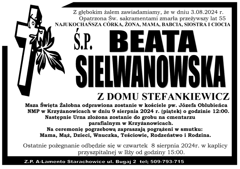 Beata  Sielwanowska z d. Stefankiewicz