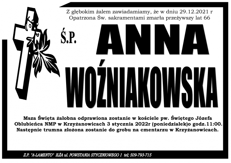 Anna  Woźniakowska