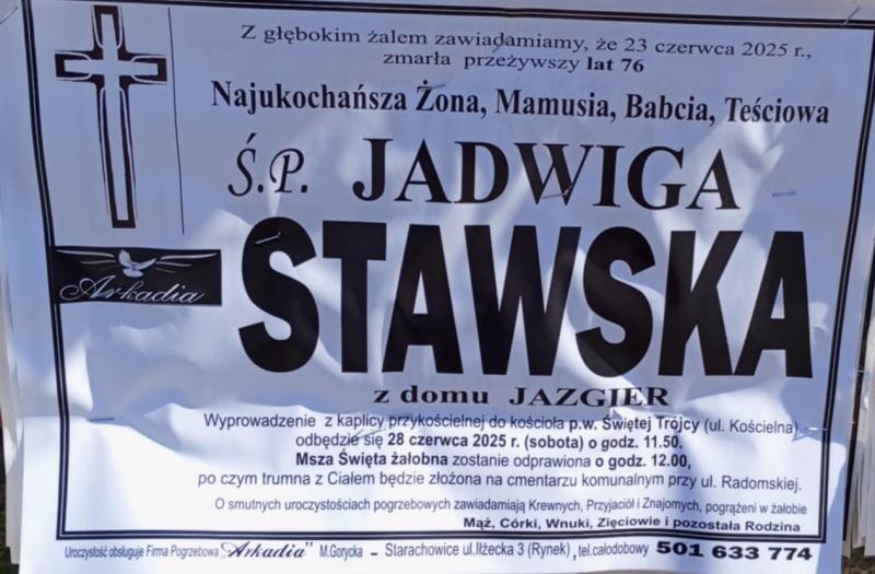 Jadwiga  Stawska z d. Jazgier