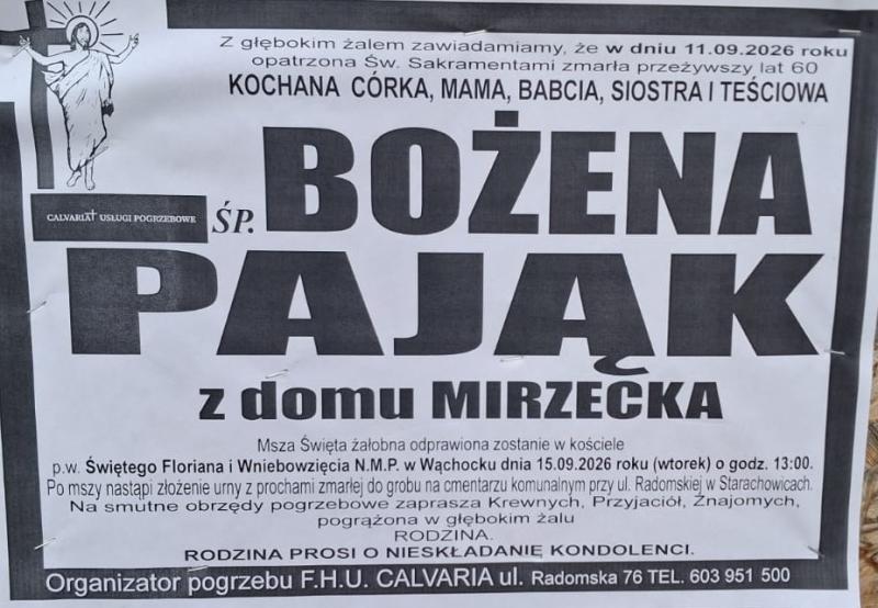 Bożena  Pająk z d. Mirzecka
