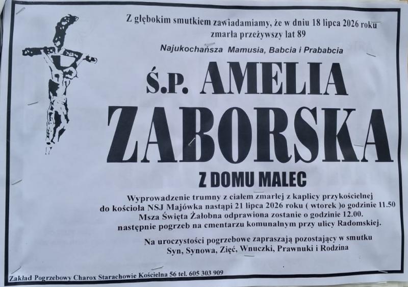 Amelia  Zaborska z d. Malec