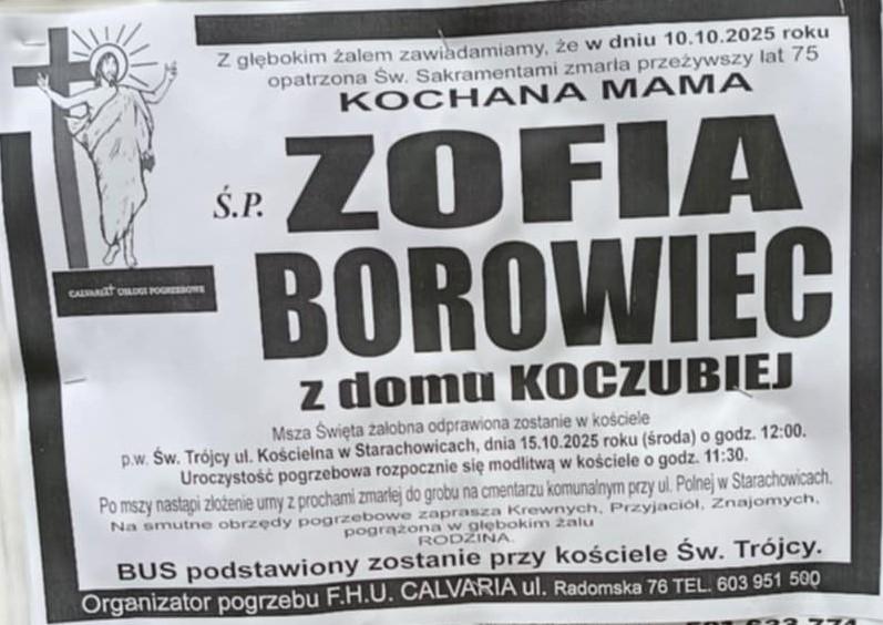 Zofia  Borowiec z d. Koczubiej