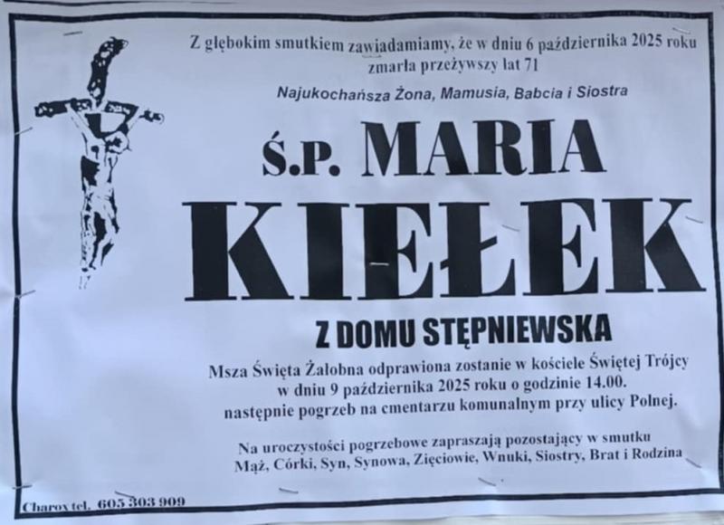Maria  Kiełek z d. Stępniewska