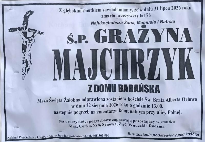 Grażyna  Majchrzyk z d. Barańska