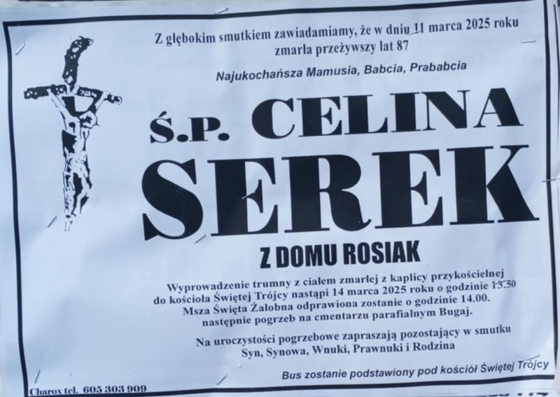 Celina  Serek z d. Rosiak