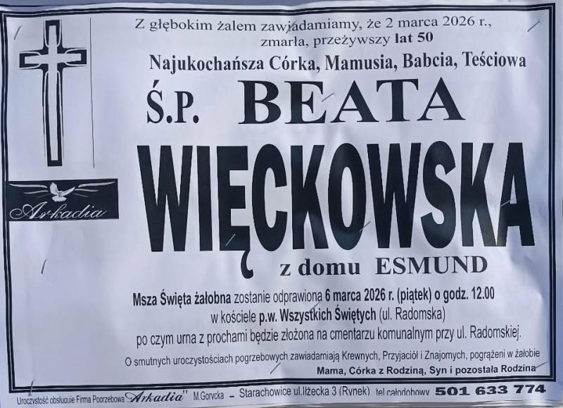 Beata  Więckowska z d. Esmund