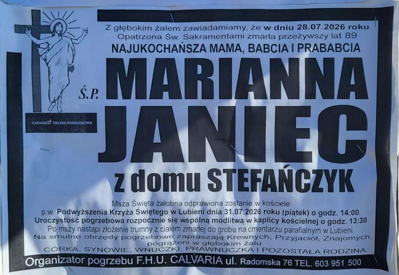 Marianna Janiec z d. Stefańczyk