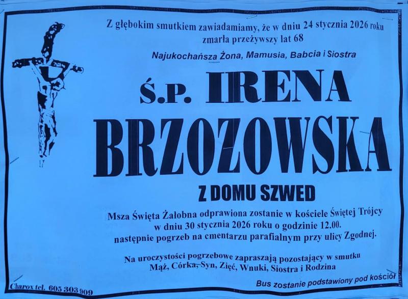 Irena  Brzozowska z d. Szwed