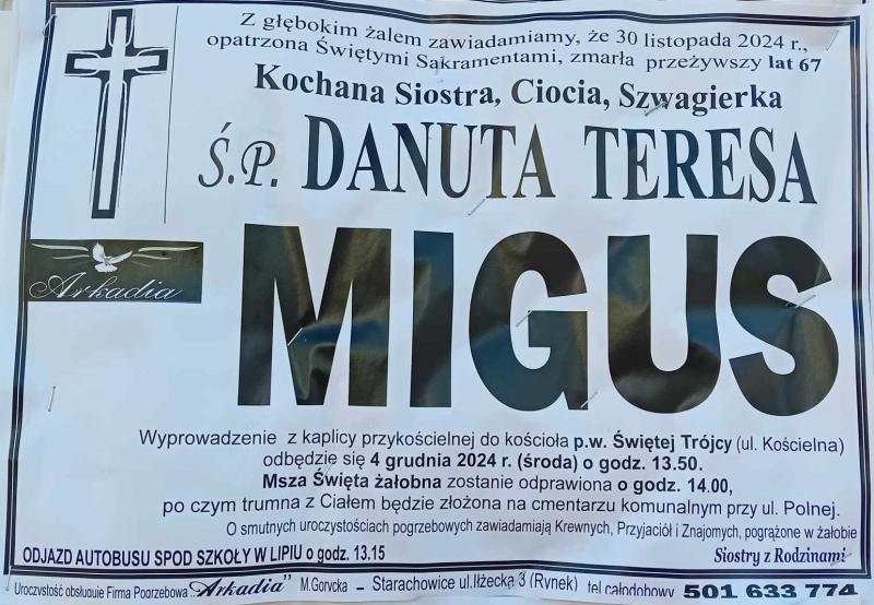 Danuta Teresa  Migus 