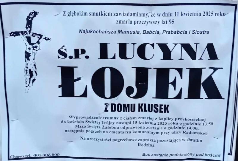 Lucyna  Łojek z d. Klusek