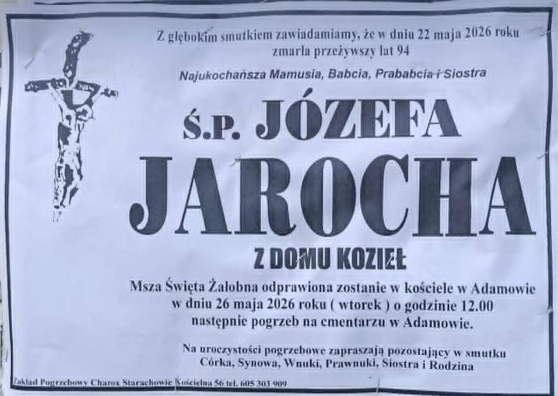 Józefa  Jarocha z d. Kozieł