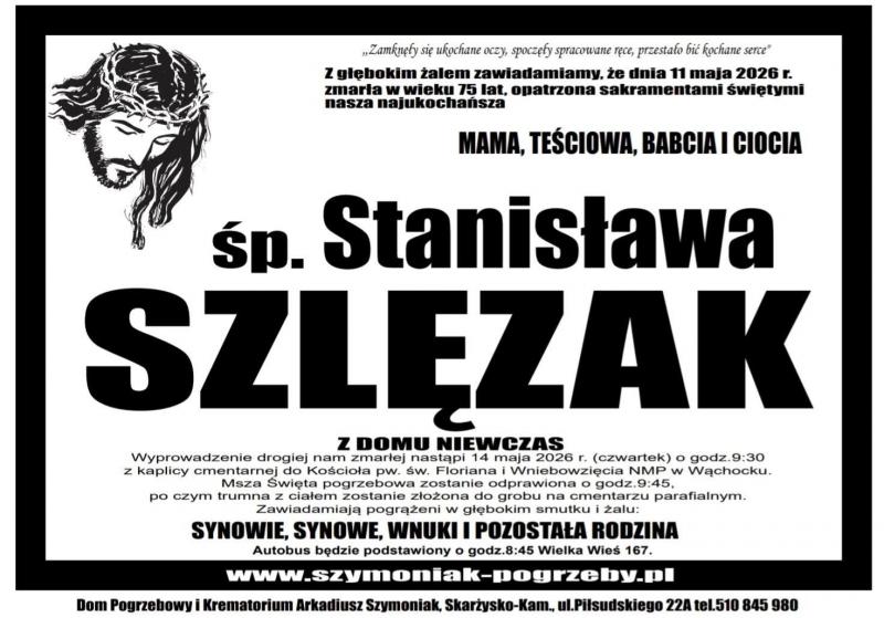 Stanisława  Szlęzak z d. Niewczas