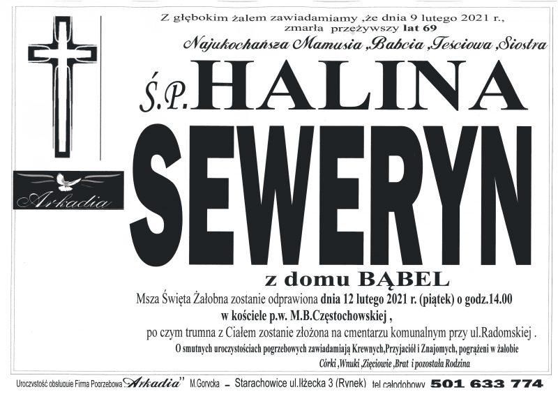 Halina Seweryn z domu Bąbel